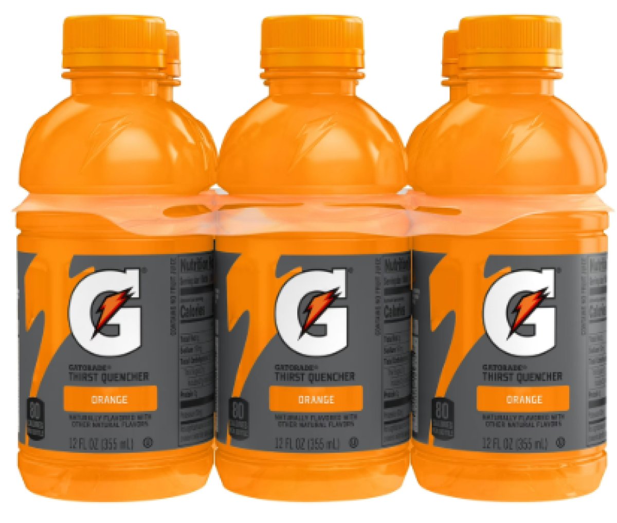 Gatorade Orange Thirst-Quenching Sports Drink, 12 fl oz, 6 Count