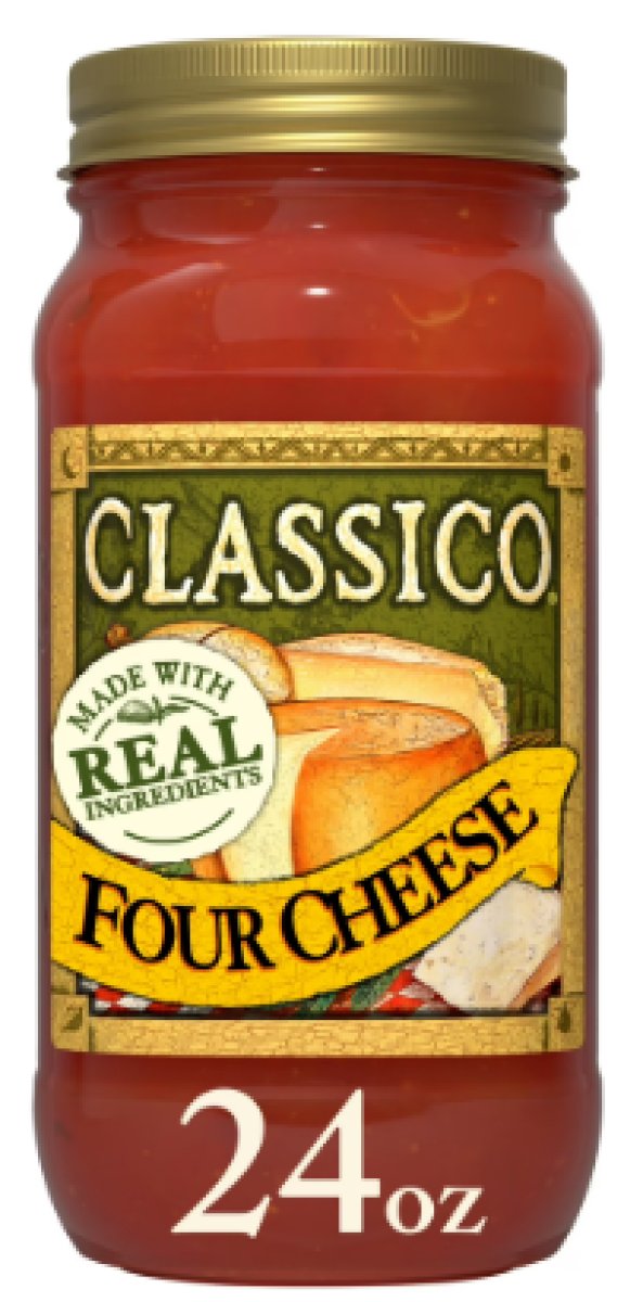 Classico Four Cheese Spaghetti Pasta Sauce 24 oz. Jar