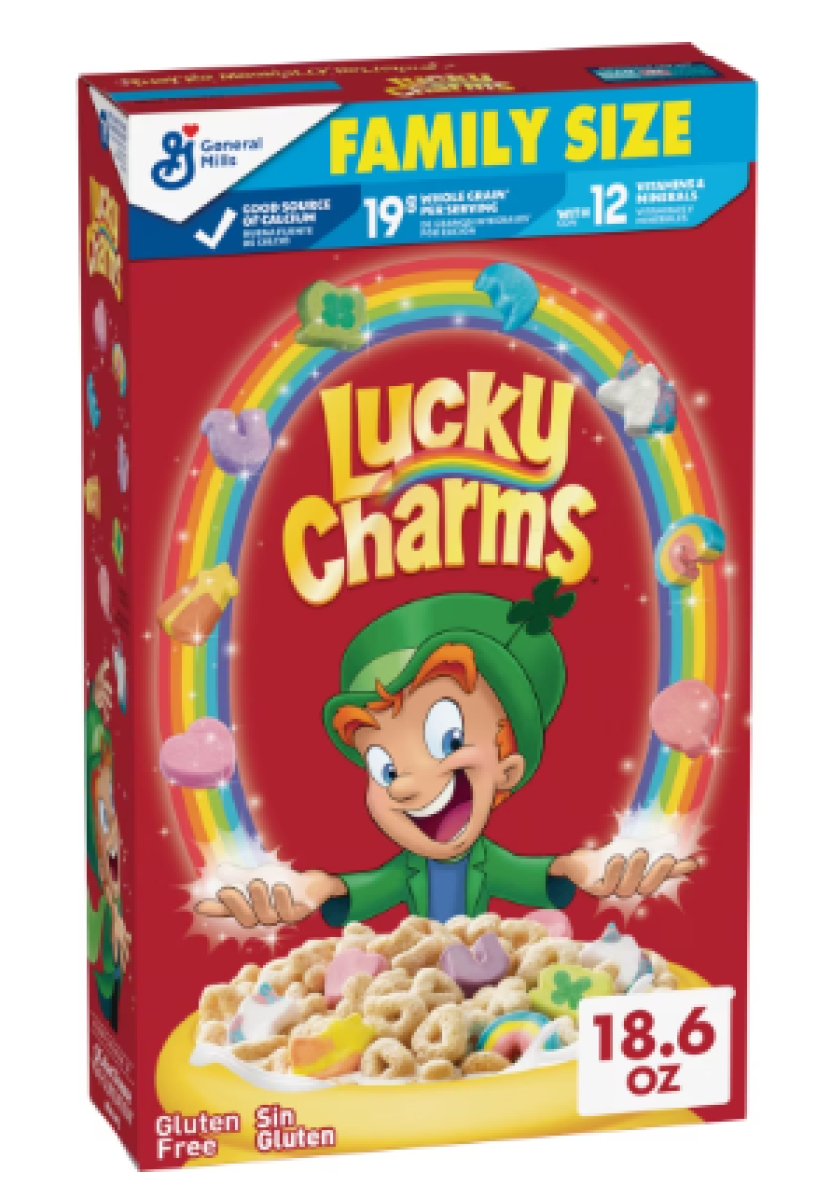 Lucky Charms Gluten-Free Cereal with Marshmallows, Children's Cereal, Family Size, 18.6 oz