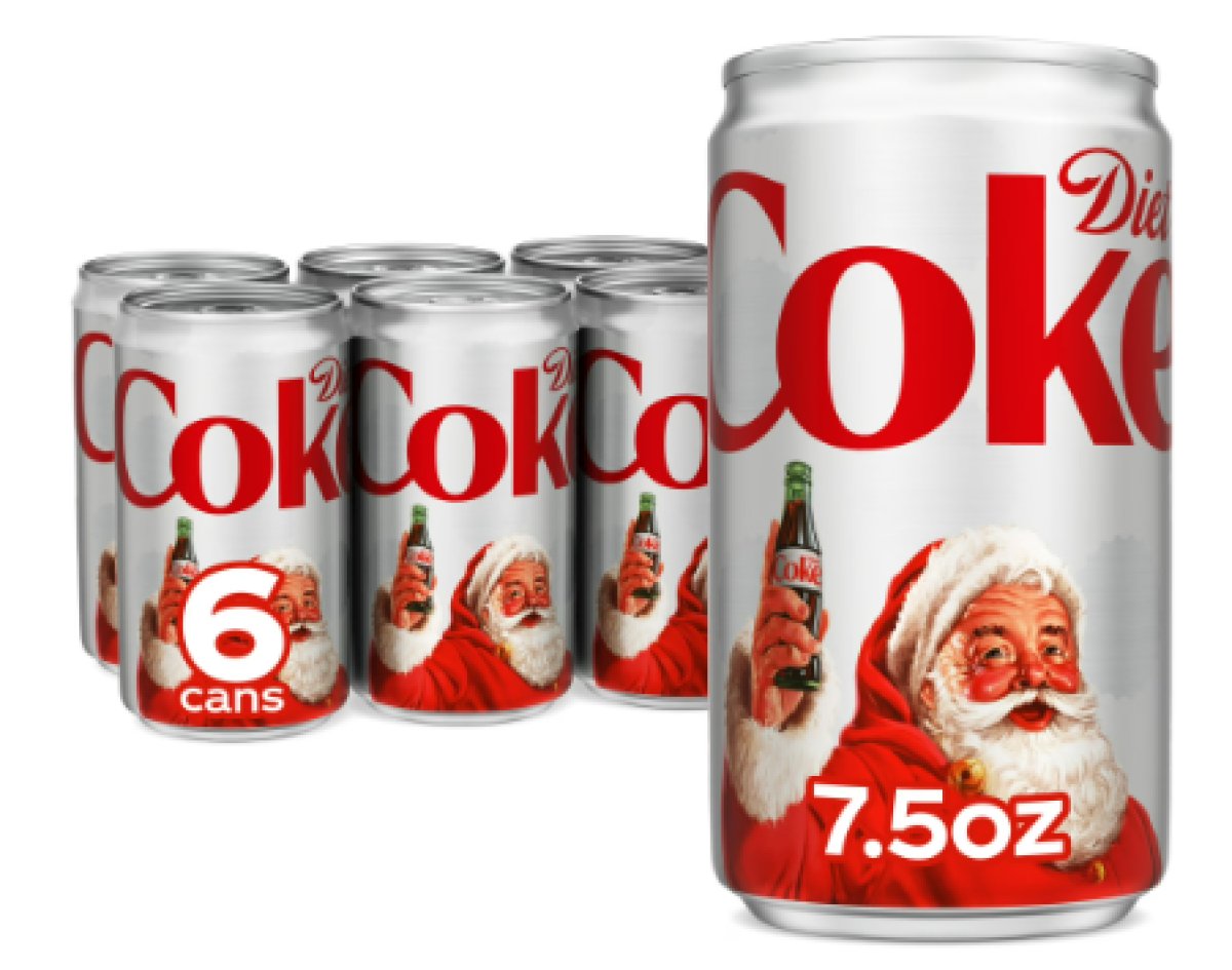 Diet Coke Diet Cola Soda, 7.5 fl oz Mini Cans, 6 Pack