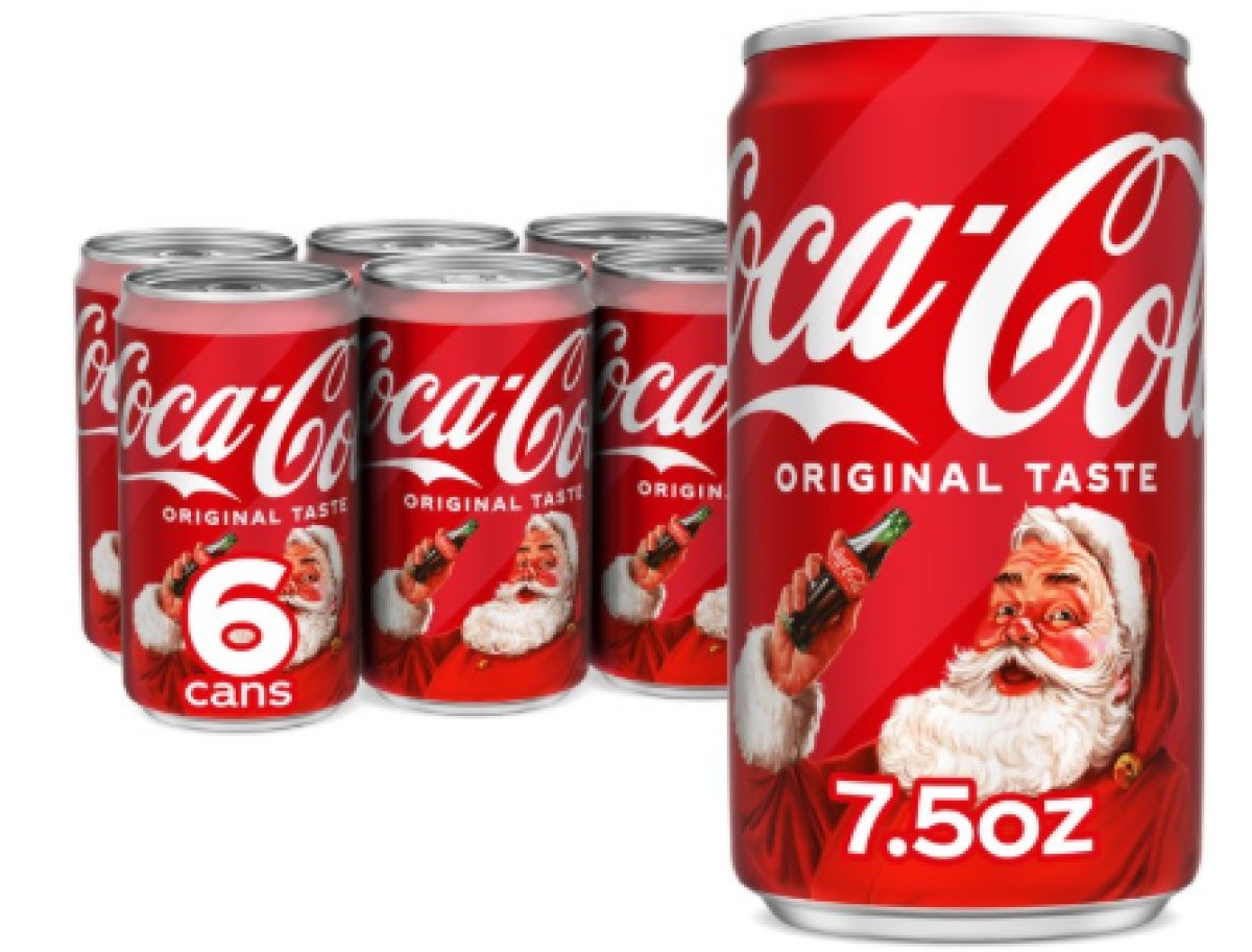 Coca-Cola Mini Soft Drink Cans 7.5 fl oz, 6 Pack