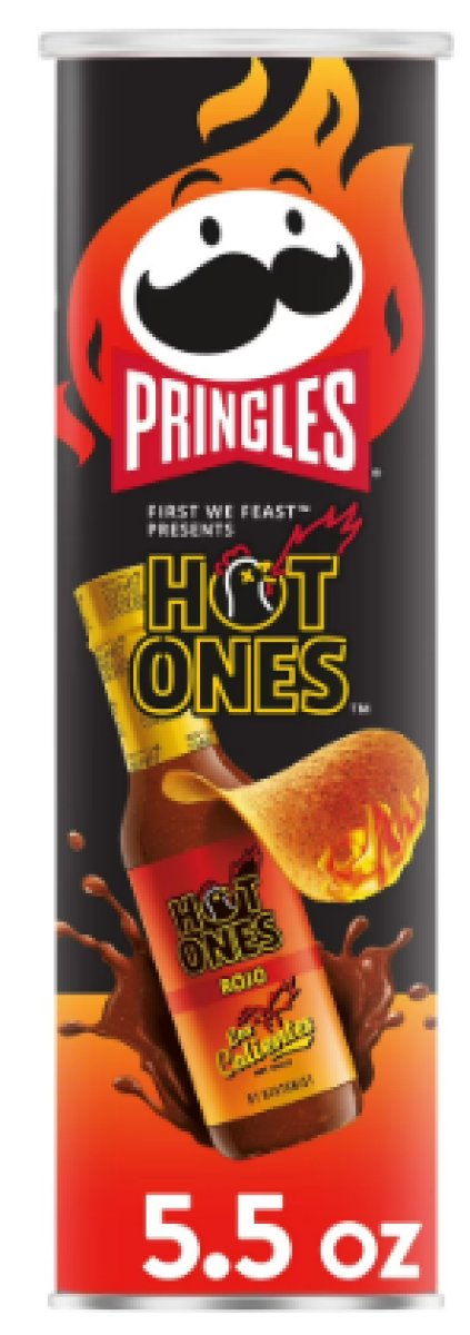 Pringles Red Potato Chips, Lunch Snacks, 5.5 oz Can