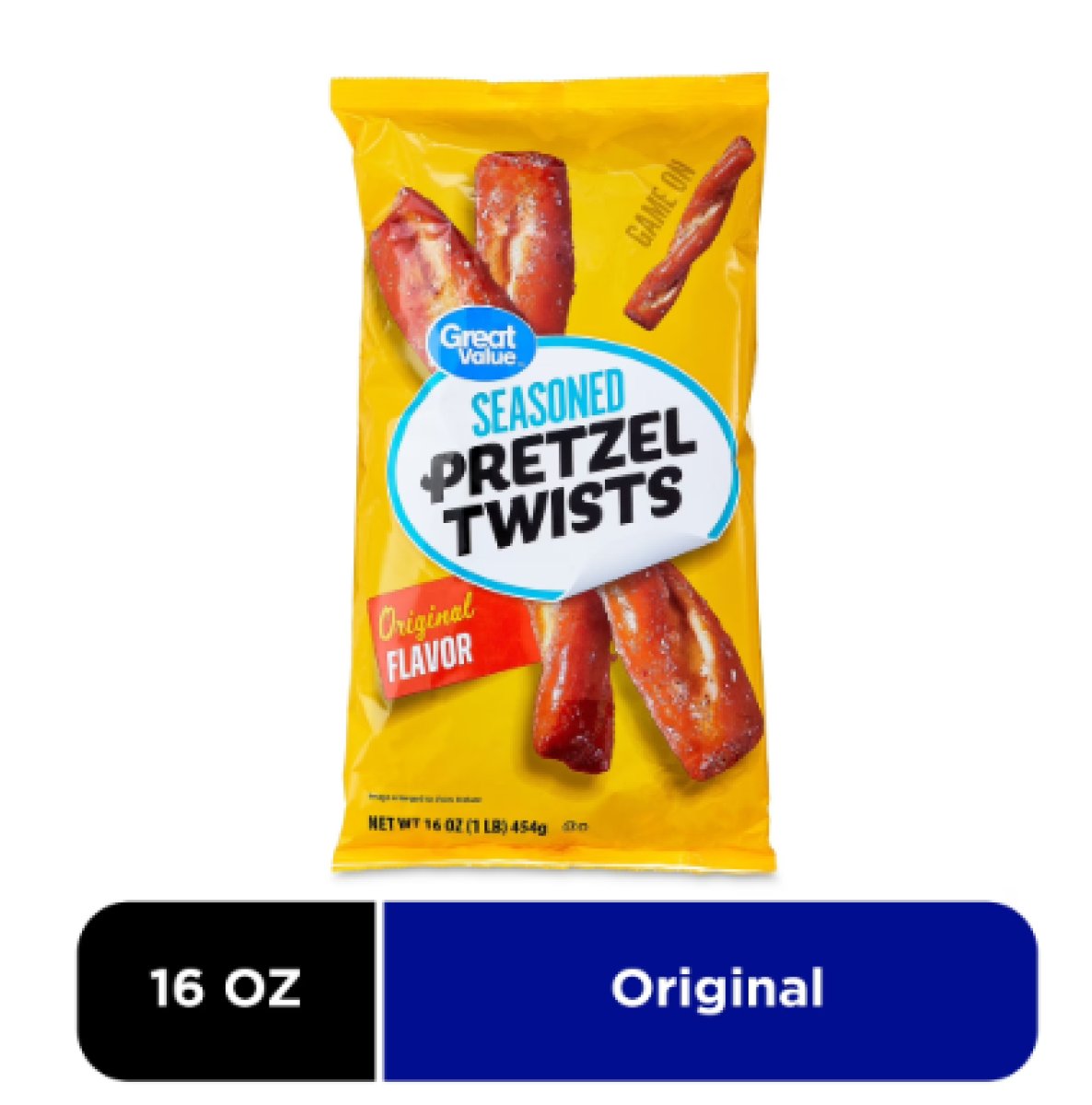 Great Value Original Seasoned Pretzel Twists 16 oz
