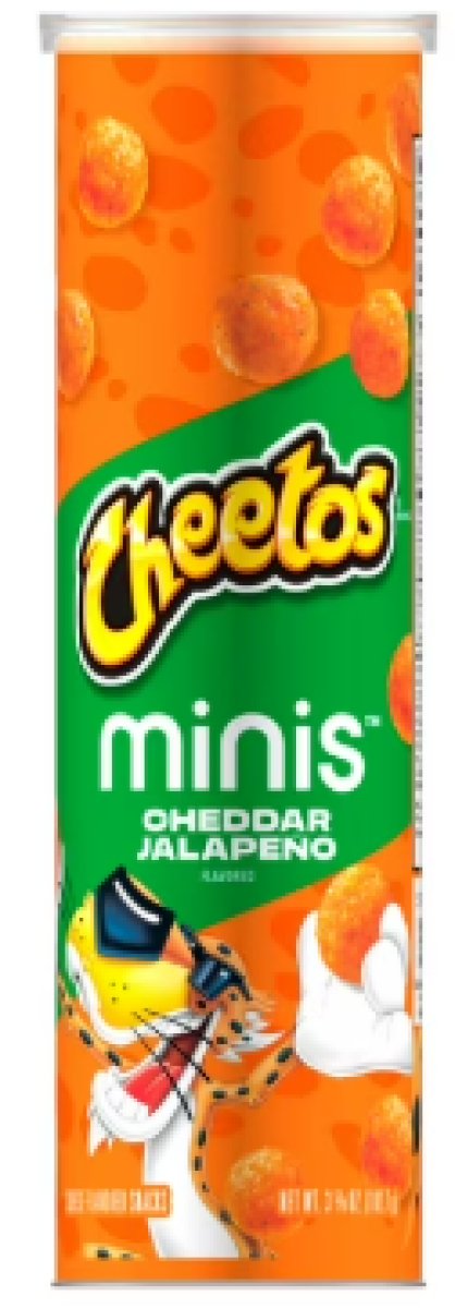 Cheetos Minis Snacks with Cheddar Cheese and Jalapeño Flavor, 3.625 Ounce Container