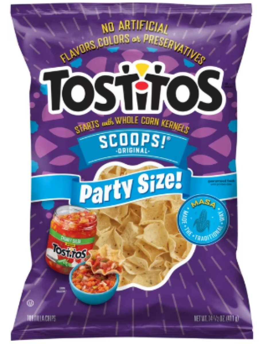 Tostitos Scoops! Tortilla Chips Party Size, 14.5 oz Bag
