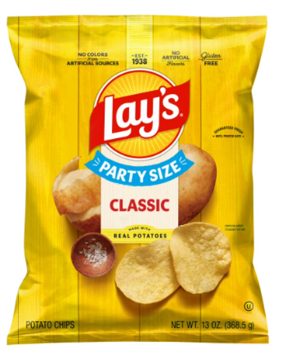 Lay's Classic Potato Chips Party Size, 13 oz Bag