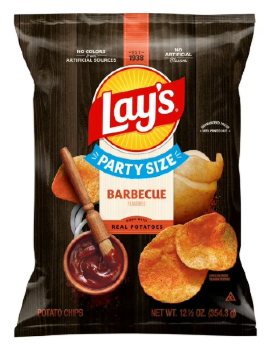 Lay's BBQ Flavored Potato Chips Party Size, 12.5 oz Bag