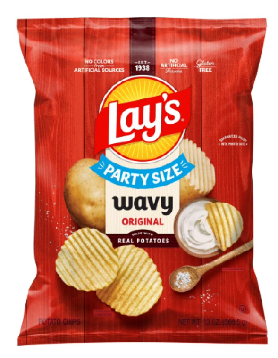Lay's Original Wavy Potato Chips Party Size, 13 oz Bag