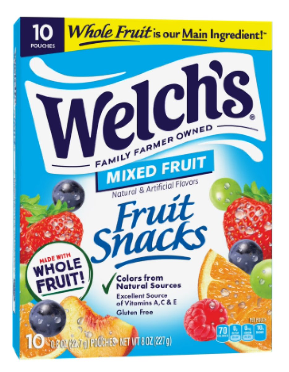 Welch's Fruit Snacks, Soft and Gluten-Free Fruit Snacks for Sock Fillers, 0.8 oz, 10 Count