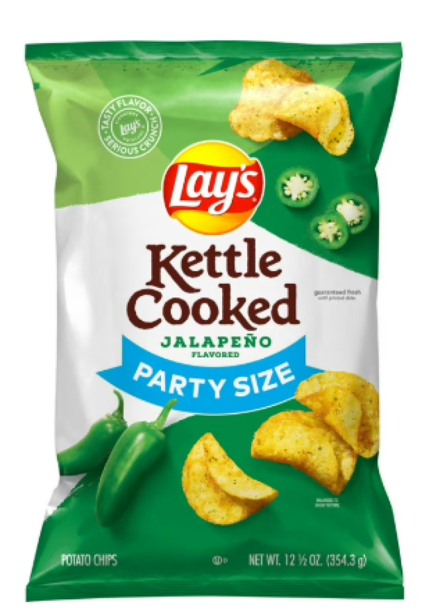 Lay's Jalapeño Flavored Potato Chips Kettle Cooked 12.5 oz Bag