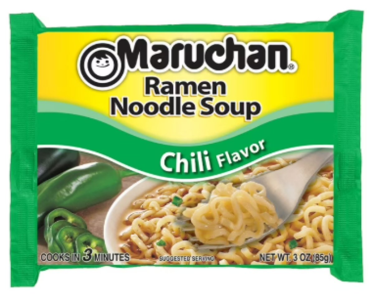 Maruchan Ramen Noodle Soup, Instant Noodles with Chili Flavor, Shelf-Stable, 3 oz Pack