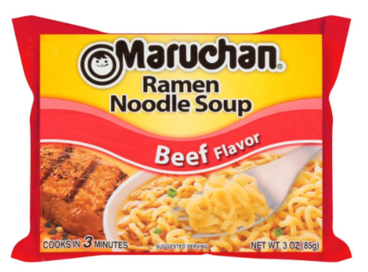 Maruchan Ramen Noodle Soup, Instant Noodles with Beef Flavor, Shelf Life, 3 oz Pack