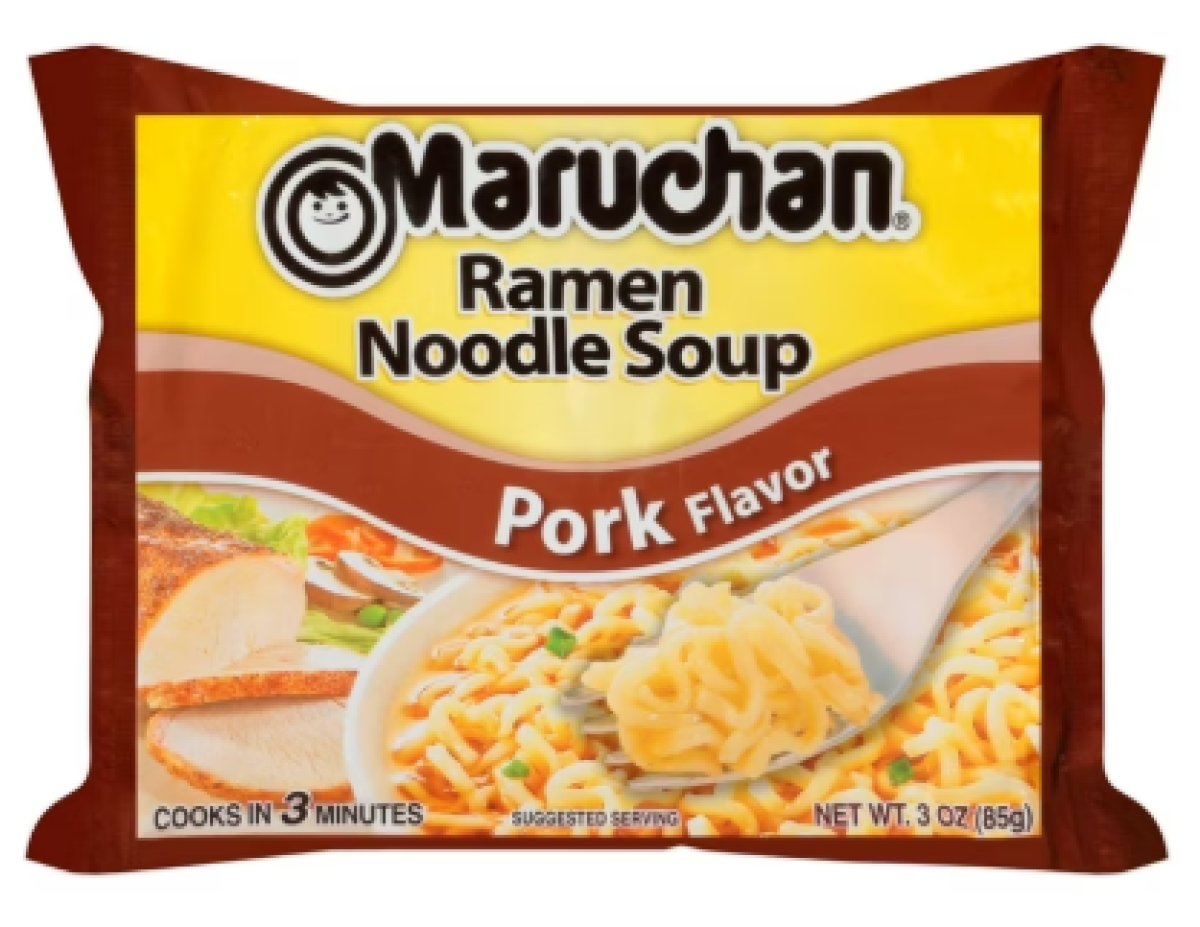 Maruchan Ramen Noodle Soup, Instant Noodles with Pork Flavor, Shelf Life, 3 oz Pack