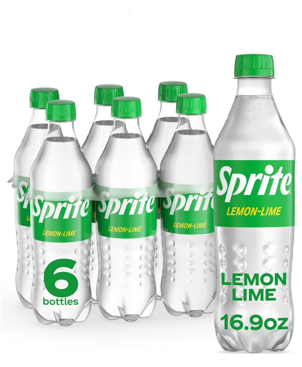 Sprite Lemon Lime Soda, 16.9 fl oz, 6 Bottle Pack