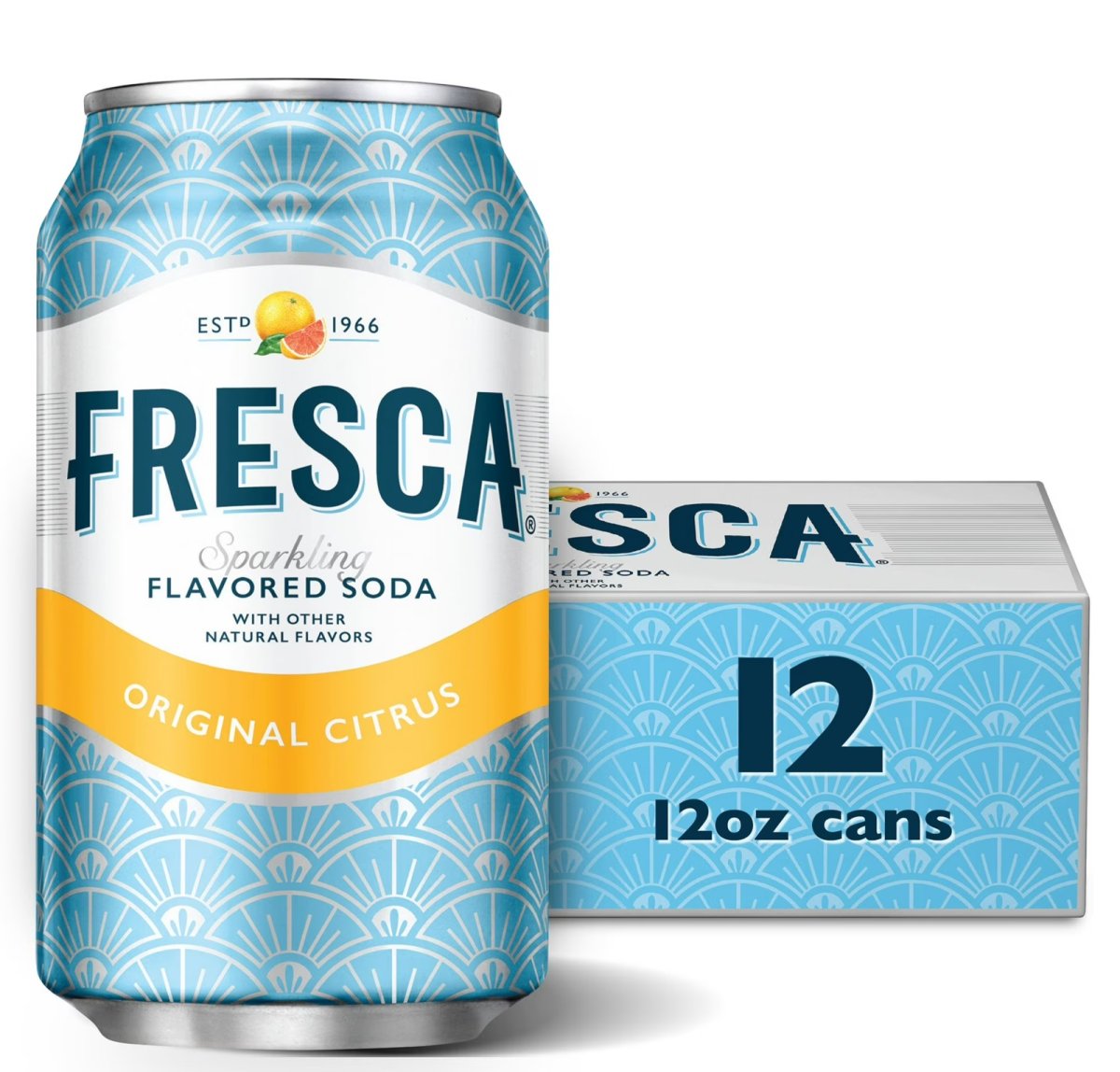 Fresh Citrus Soda Refrigerator Pack 12 fl oz, 12-Can Pack