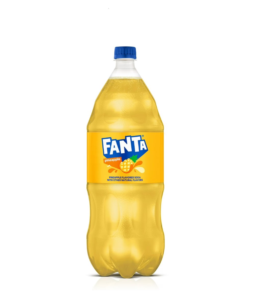 Fanta Pineapple Soft Drink 2 Liter Bottle