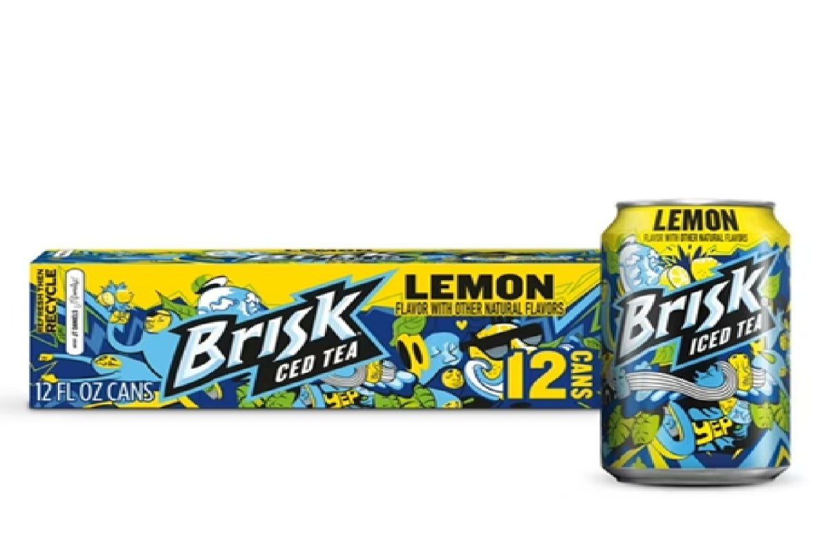 Lipton Brisk Lemon Iced Tea 12 fl oz, 12 Can Pack