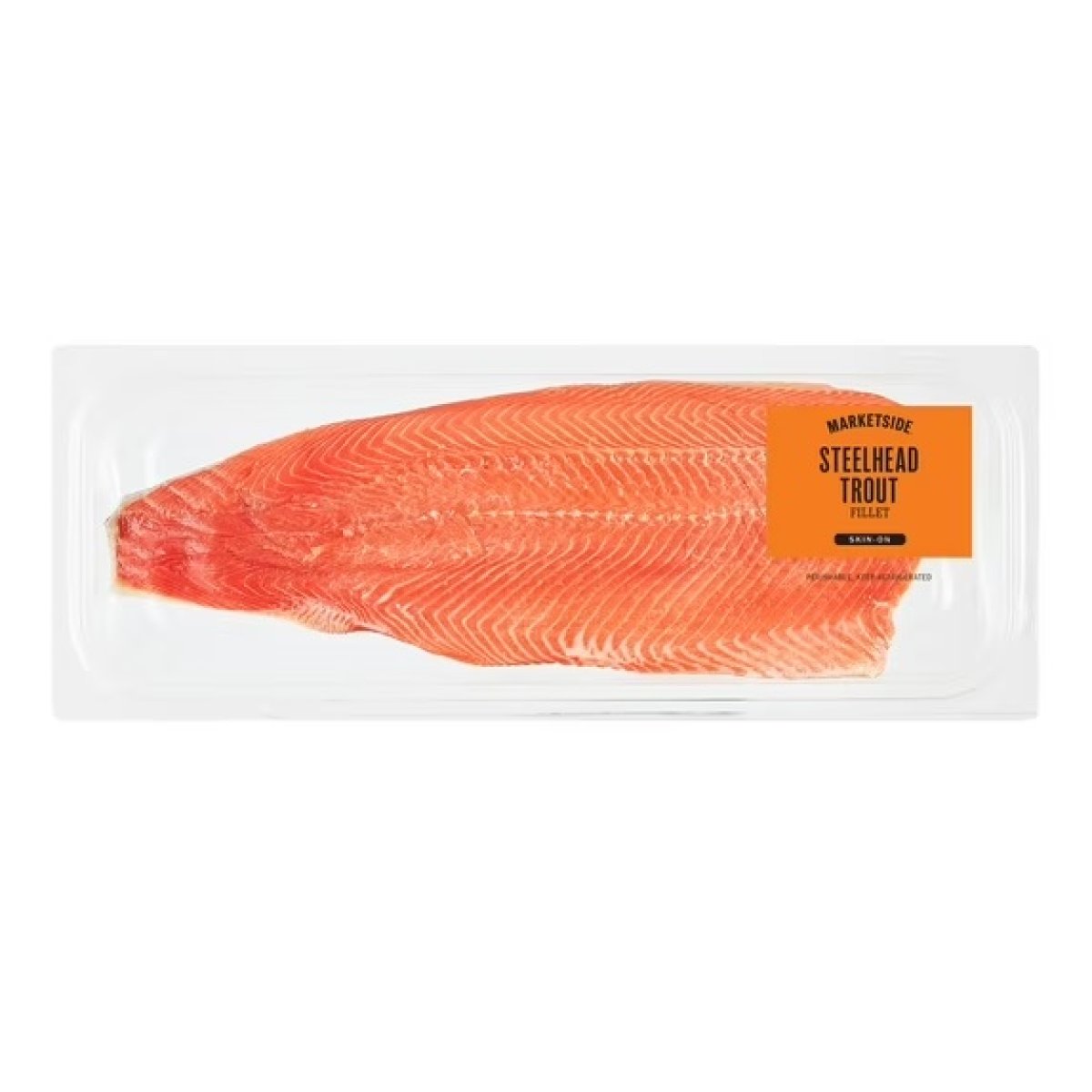 Marketside Skin-On Steelhead Trout Fillet, 1.75-2.5 lb