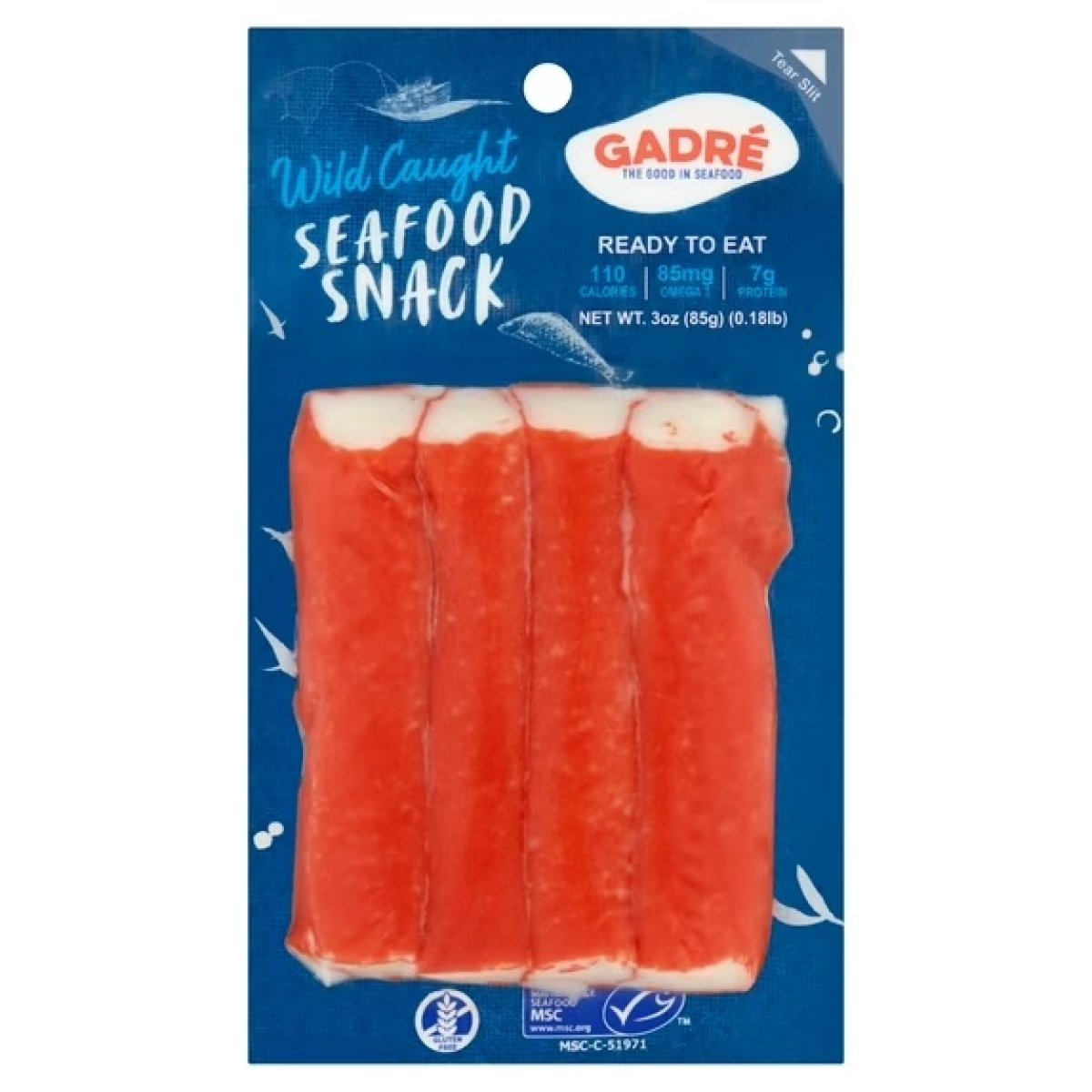 Gadré, Seafood Snack, 3, oz