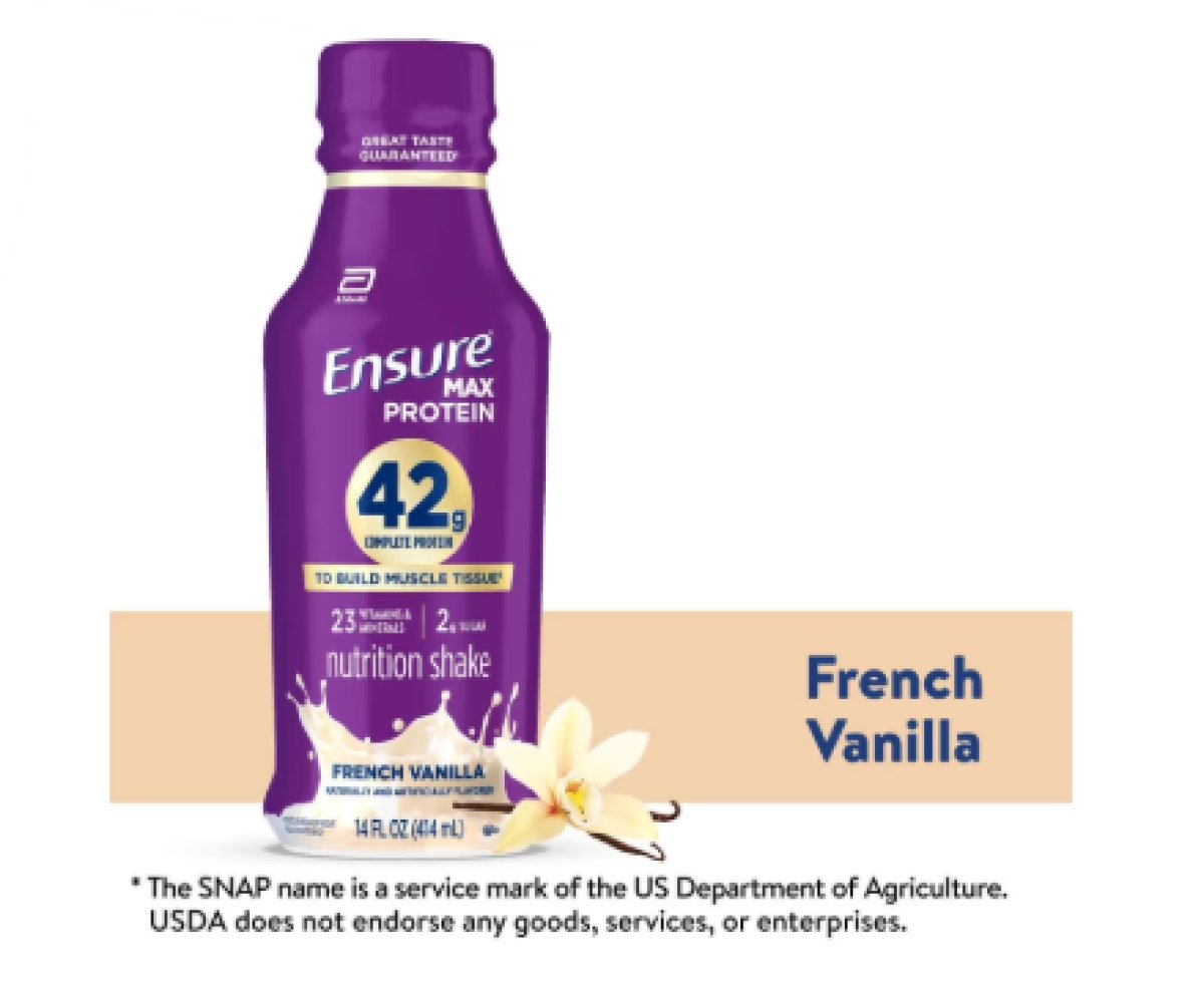 Ensure Max Protein Shake, 42g High Protein, French Vanilla, 14 fl oz