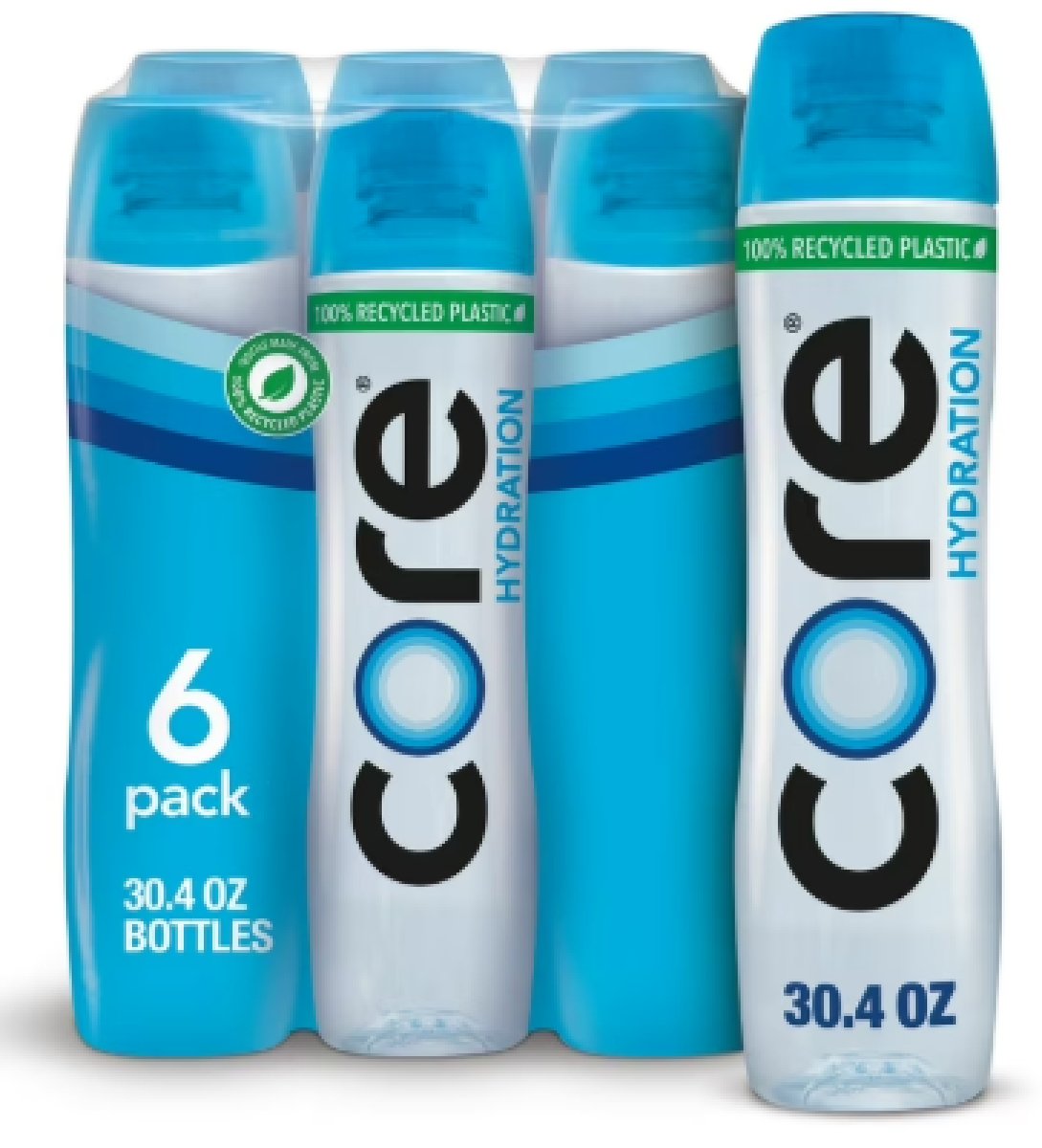 CORE Hydration Perfectly Balanced Drinking Water Bottles 30.4 fl oz, 6 Units