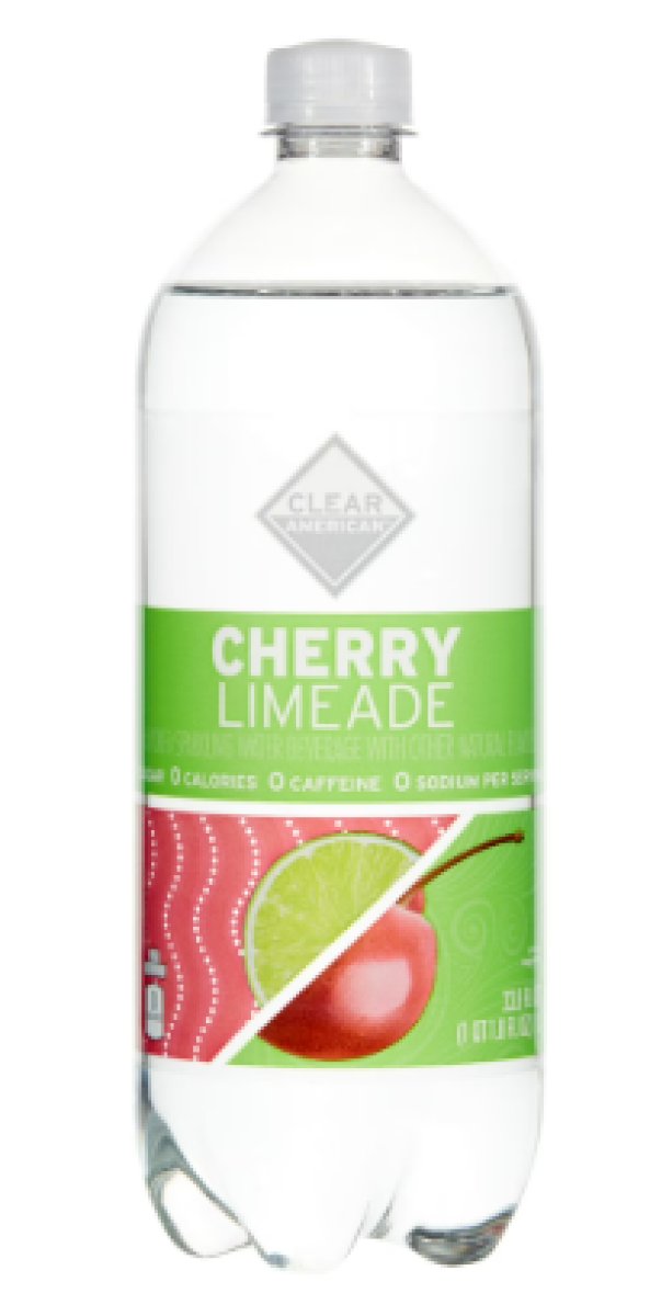 Clear American Sparkling Water Lime and Cherry 33.8 fl oz