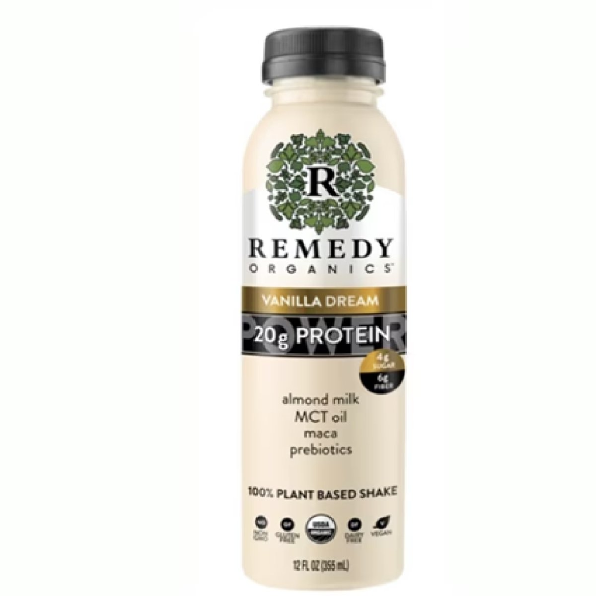 Remedy Organics Vanilla Dream Plant-Based Nutritional General Wellness Shake, 12 fl oz