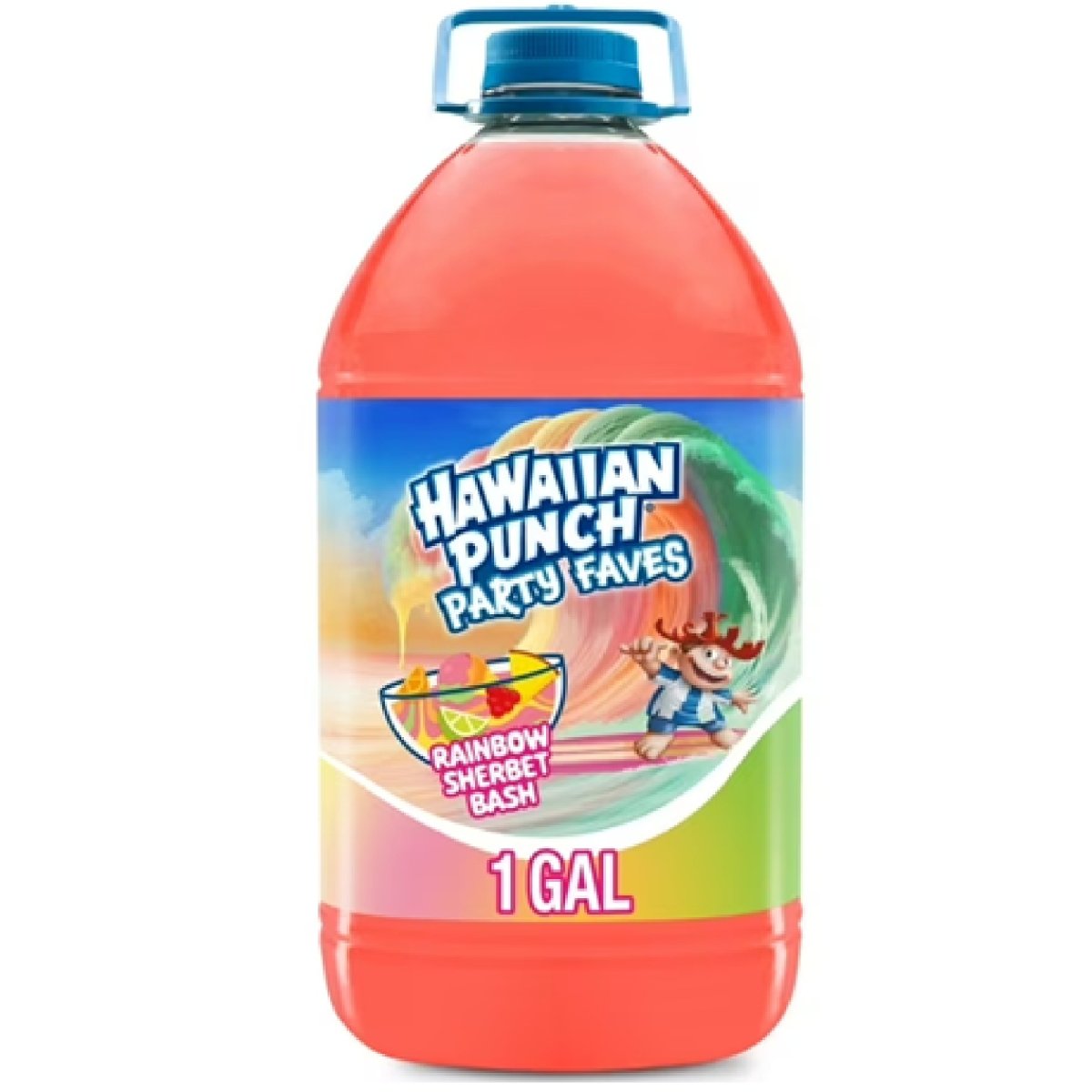 Hawaiian Punch Bash Sherbert Rainbow Juice 1 Gal, Bottle