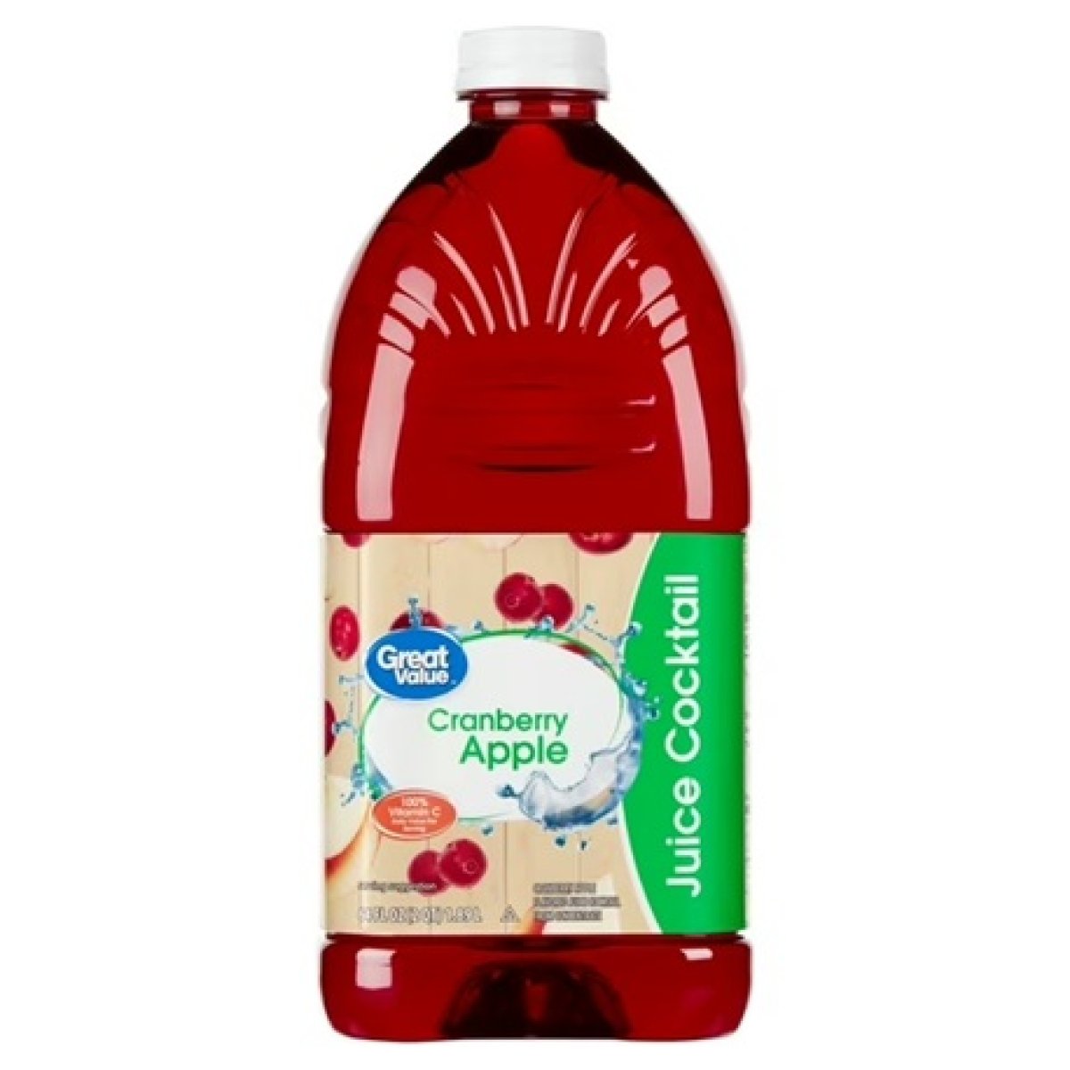 Great Value Juice Cocktail, Cranberry Apple, 64 fl oz