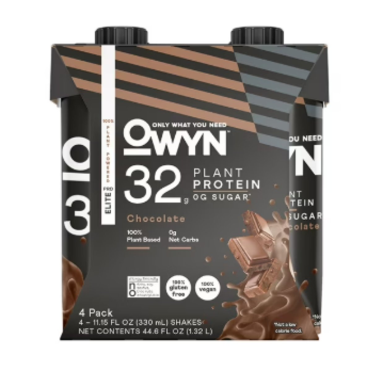 OWYN Pro Elite 32 G High Protein Shakes, Chocolate, 11.15 fl oz, 4 Units