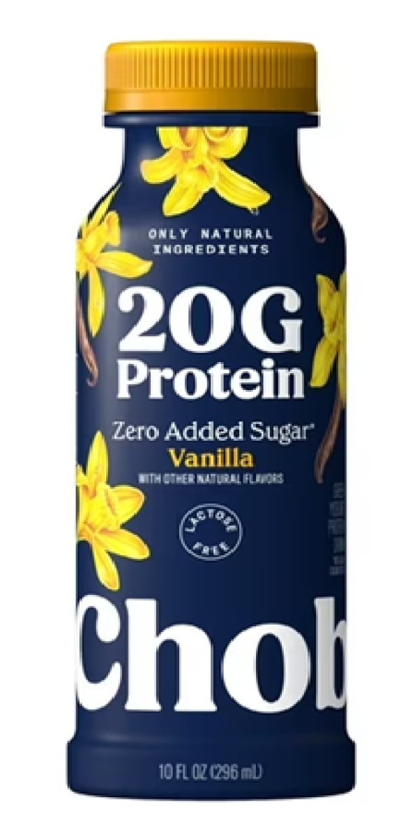 Chobani 20G Low Fat Greek Yogurt Drink Vanilla 10 fl oz Bottles