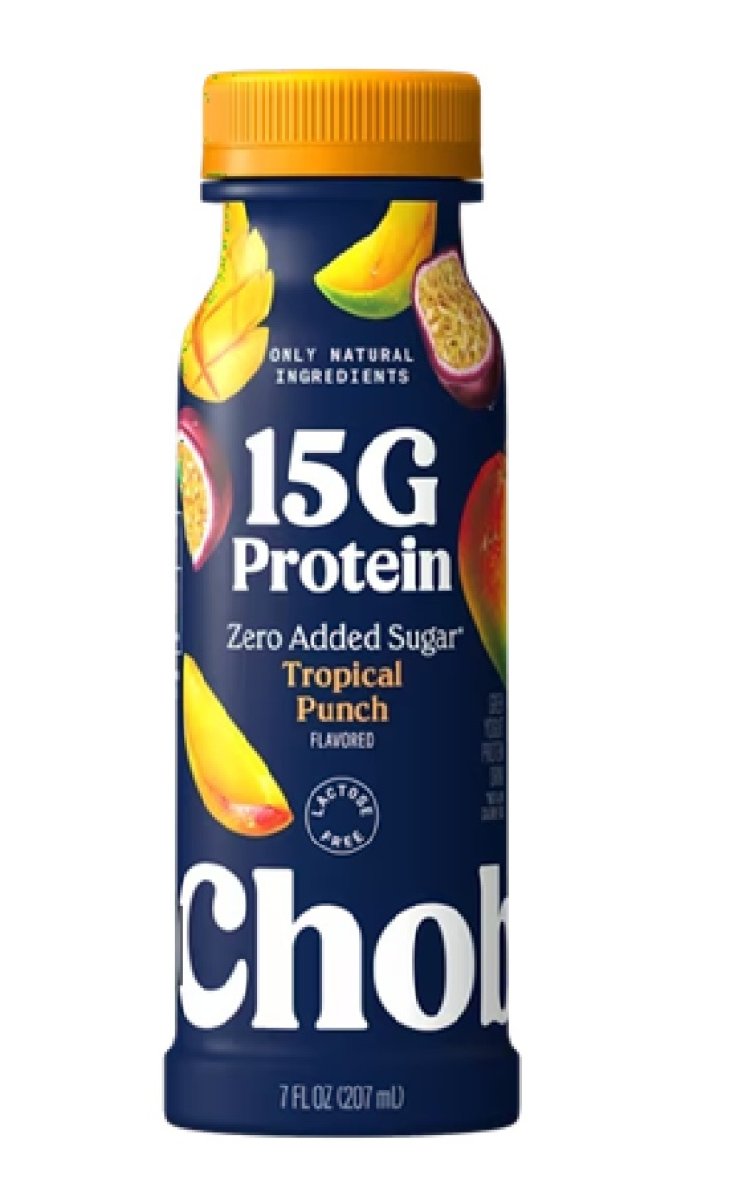 Chobani 15g Protein Low Fat Greek Yogurt Drink Tropical Punch 7 fl oz Bottle