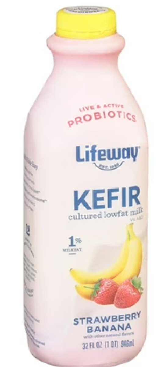 Lifeway Low Fat Milk Kefir, Banana Strawberry, 32 fl oz Bottle
