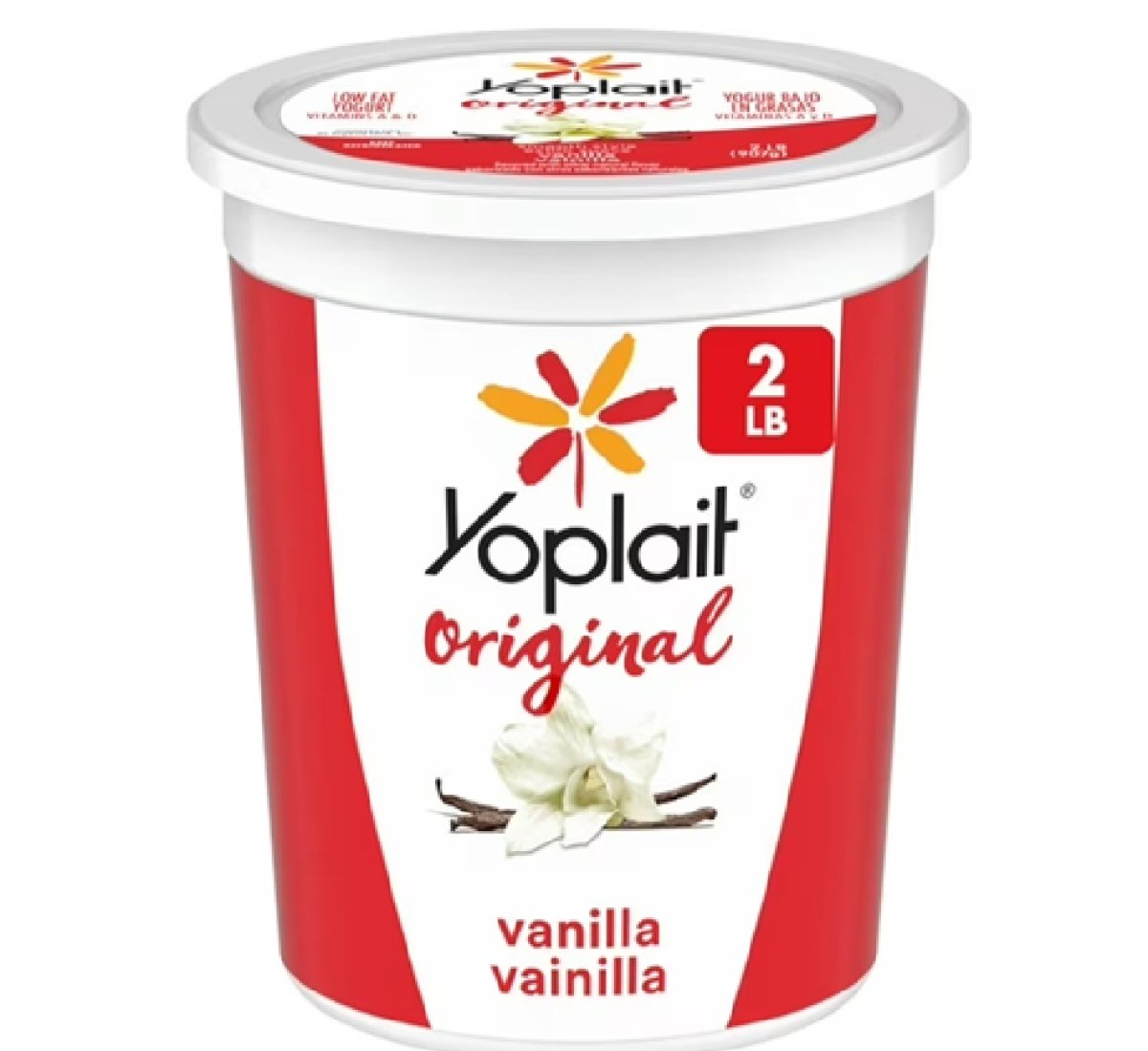 Yoplait Original Low Fat Yogurt Tub with Vanilla Flavor, Smooth Style, 32 oz