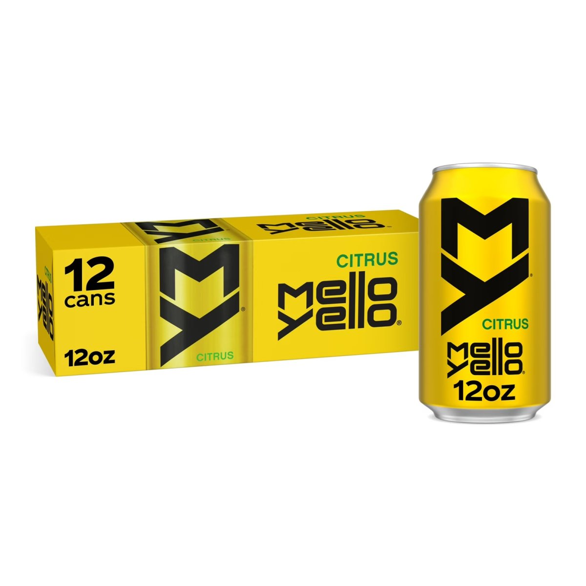 Mello Yello Citrus Soda 12 fl oz, 12-Pack of Cans