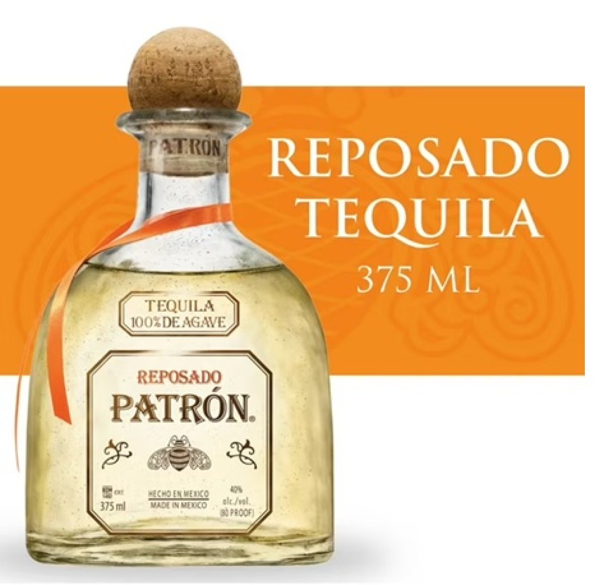 Patron Reposado Tequila 40% ABV - 375 mL Bottle