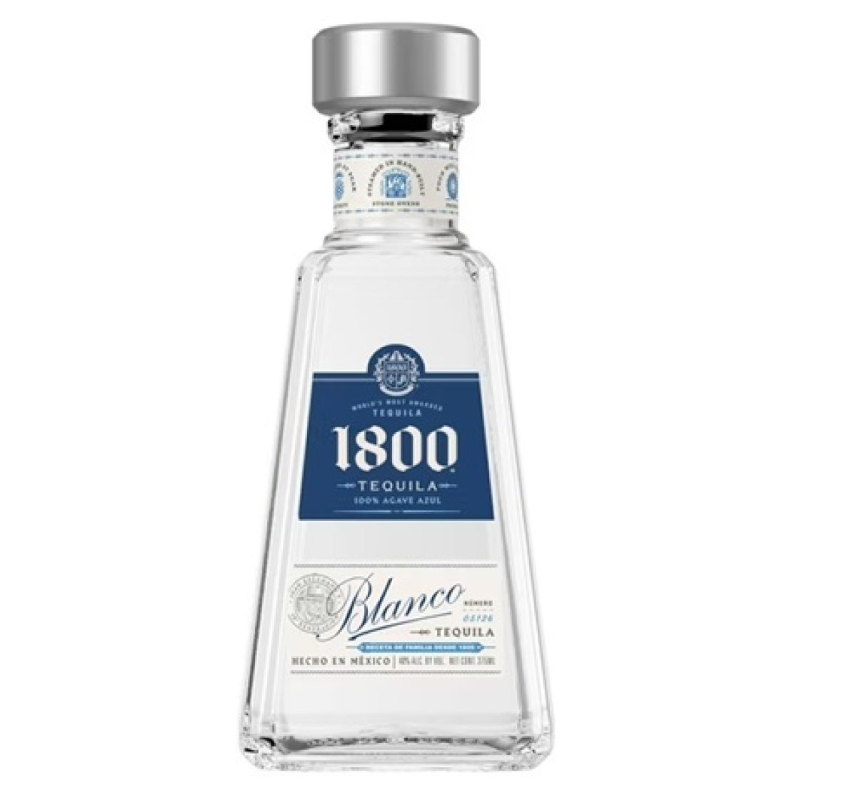 1800 Tequila Blanco, 375 ml Glass Bottle, 40% ABV