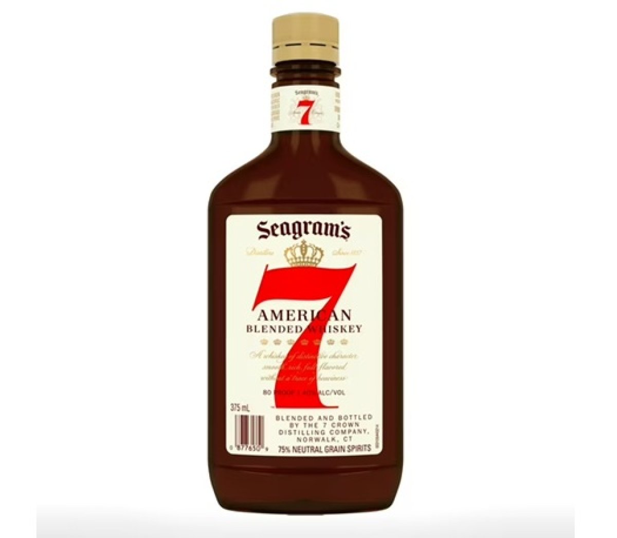 Seagram's 7 Crown American Blended Whiskey 375 mL, 40% ABV