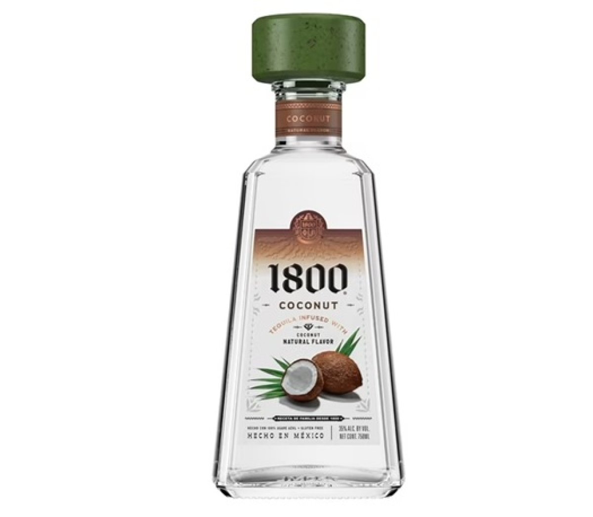 1800 Coconut Tequila, 750ml Glass Bottle, 35% Alcohol by Volume