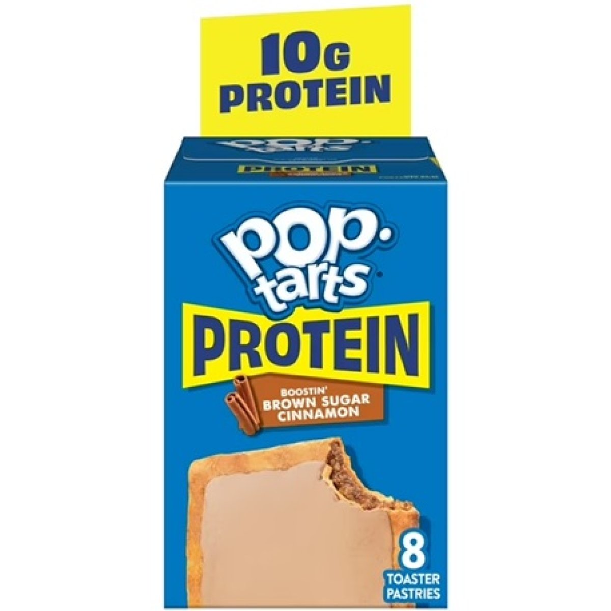 Pop-Tarts Toaster Cakes with Cinnamon and Brown Sugar Protein Boosters 10g of Protein, Non-Perishable, 14.3 oz (8 Units)