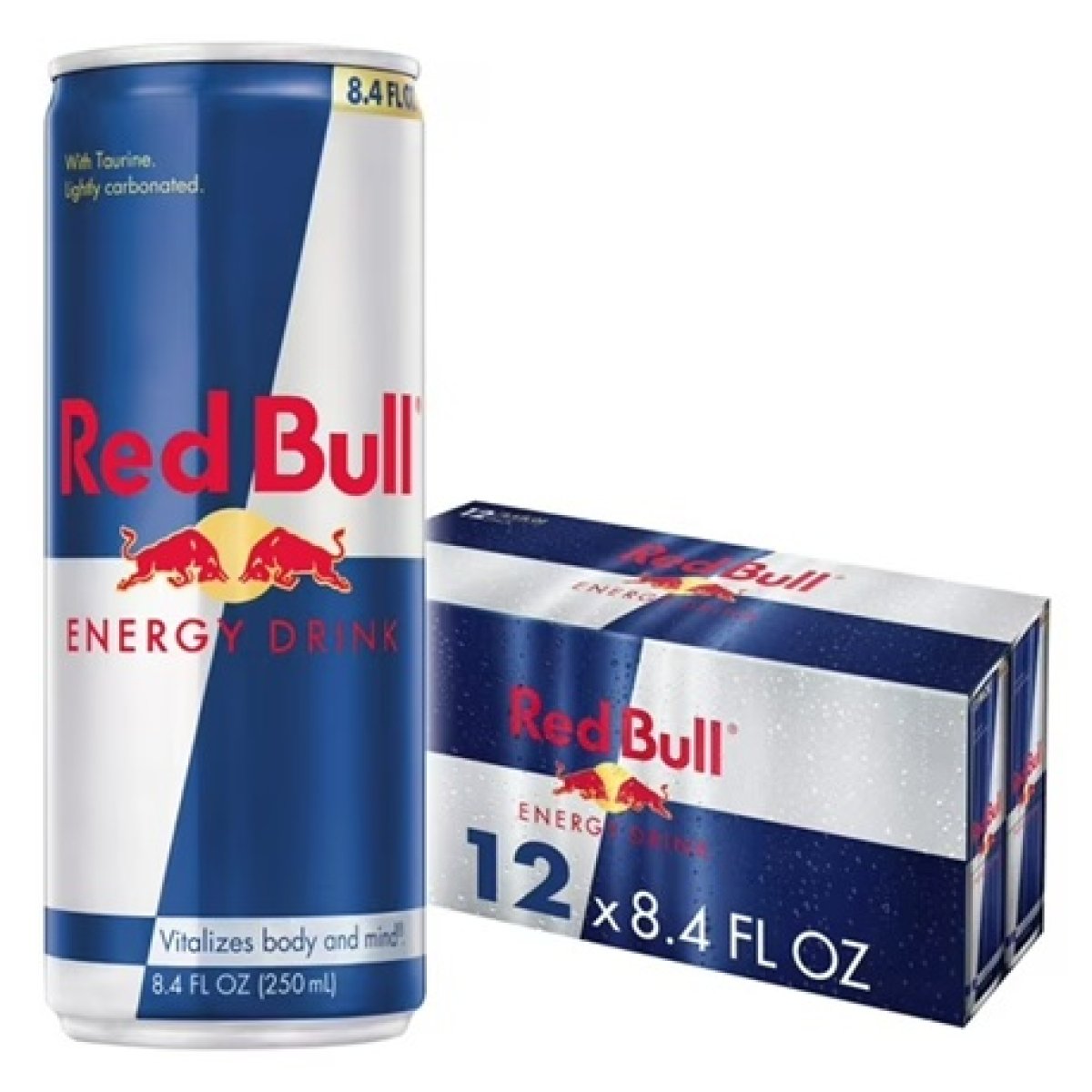 Red Bull Energy Drink 80mg Caffeine, 8.4 fl oz, 12-Pack of Cans