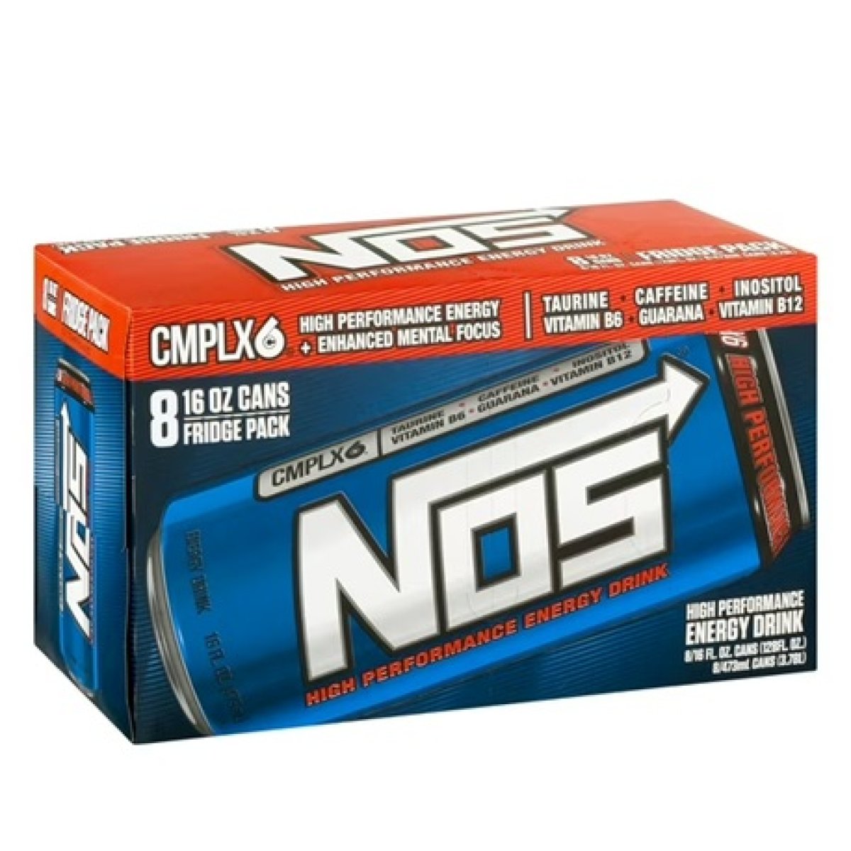 NOS Energy Drink 16 Fl. Oz., 8 Units