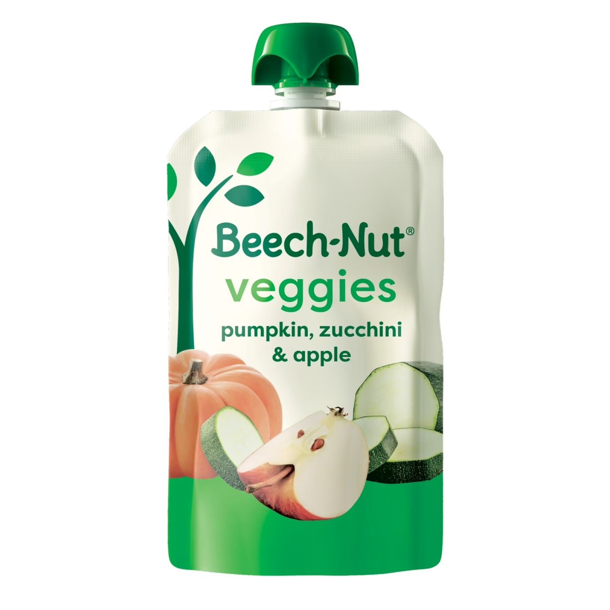 Beech-Nut Veggies Stage 2 Baby Food, Pumpkin Zucchini & Apple, 3.5 oz Pouch