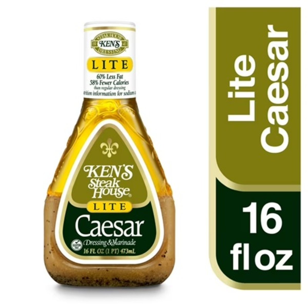 Ken's Steak House Light Caesar Salad Dressing and Marinade 16 fl oz