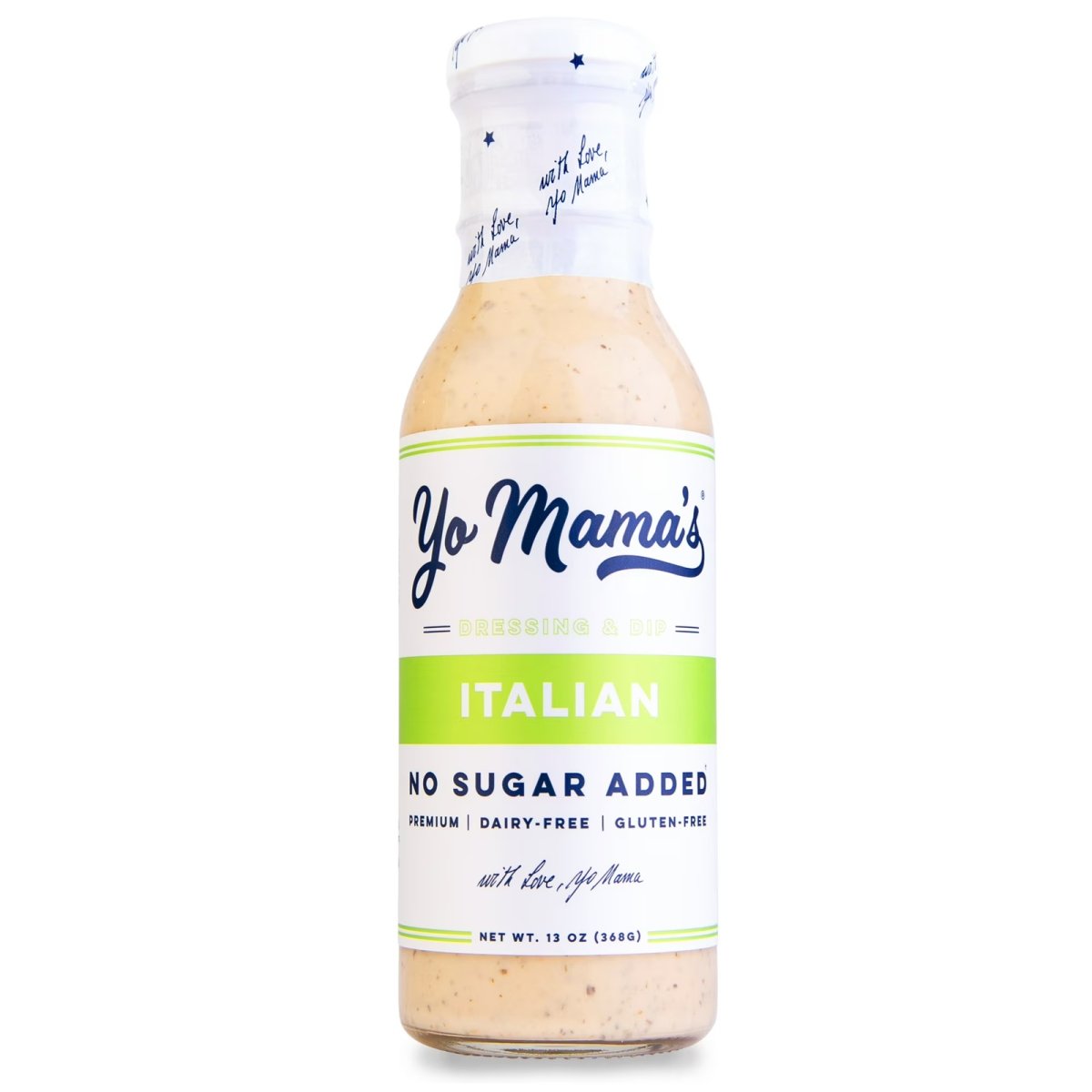 Yo Mama's Foods Low Carb Gourmet Italian Dressing and Sauce, 12 oz