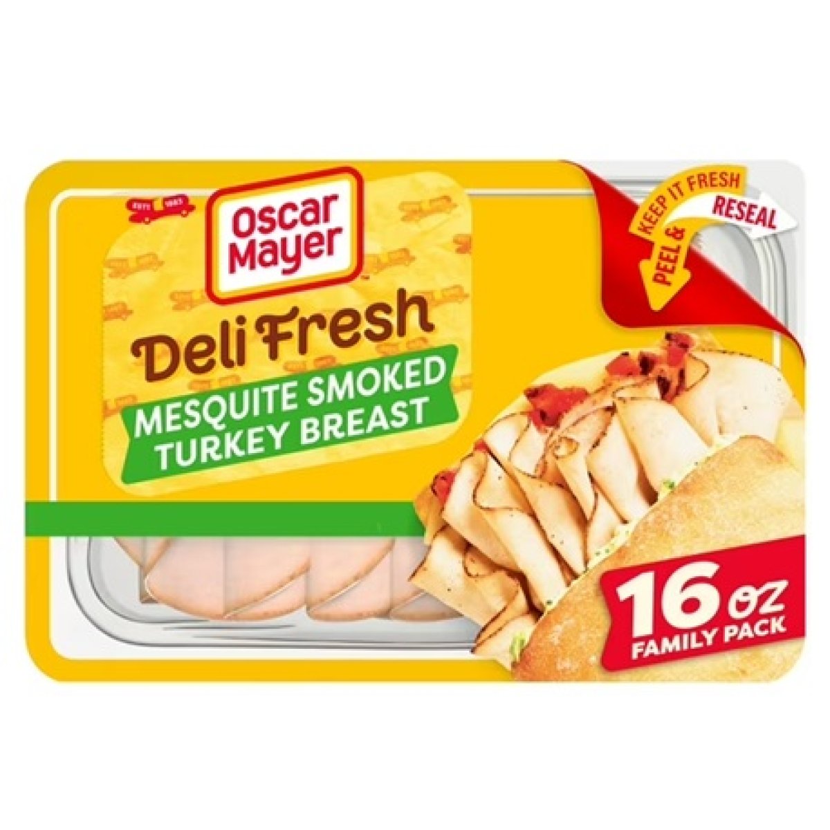 Oscar Mayer Deli Fresh Mesquite Smoked Turkey Breast 16 oz Family Pack