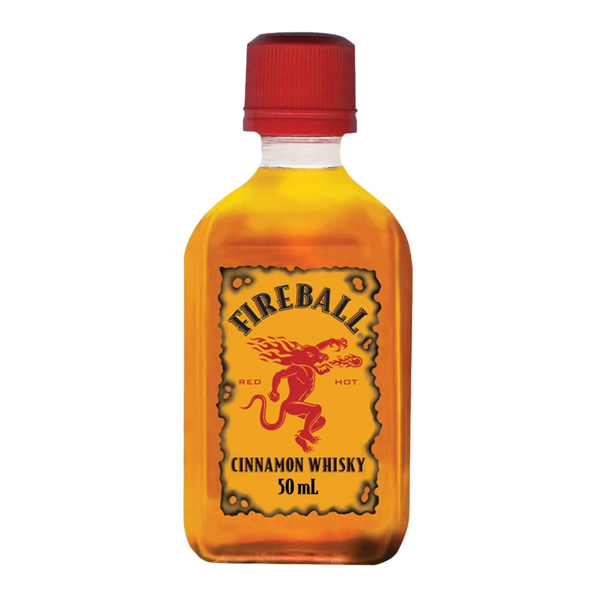 Fireball Cinnamon Whisky, 50ml Plastic Bottle, 33% Alcohol