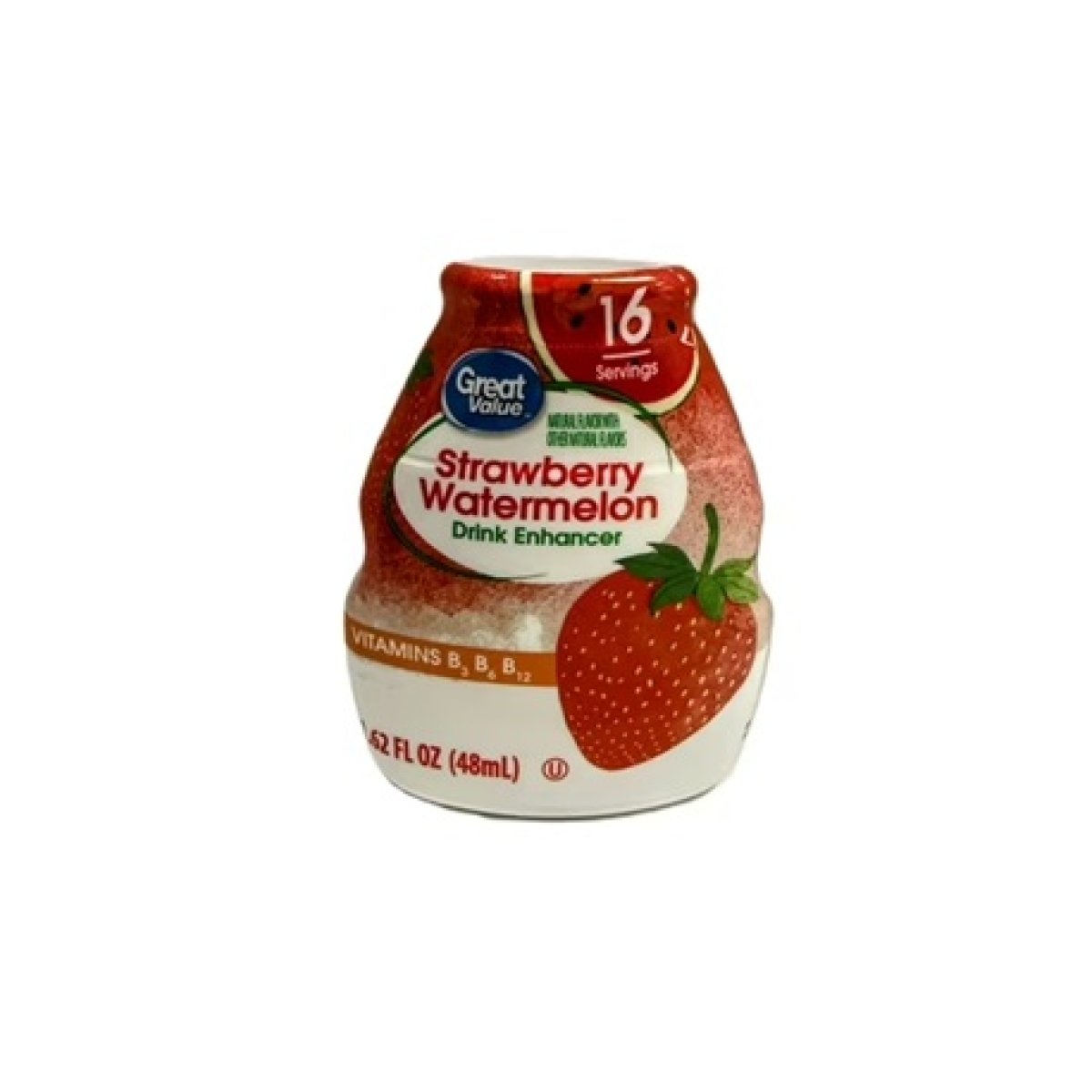Great Value Watermelon and Strawberry Liquid Drink Enhancer, 1.62 fl oz
