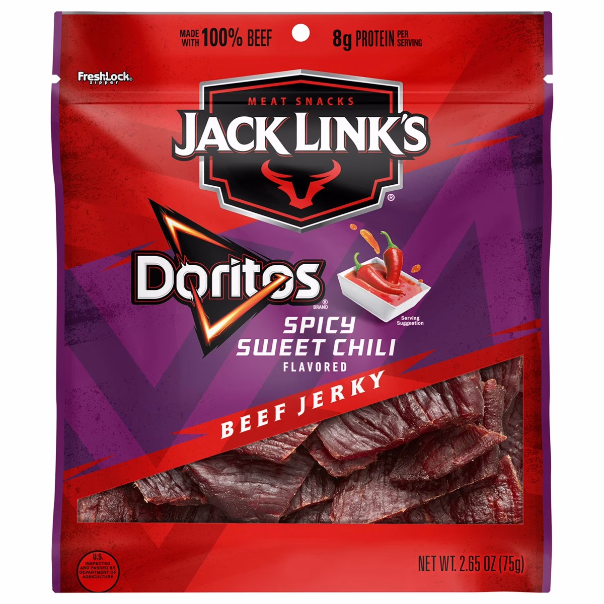 Jack Link’s® Doritos® Spicy Sweet Chili Flavored Beef Jerky, 2.65 oz