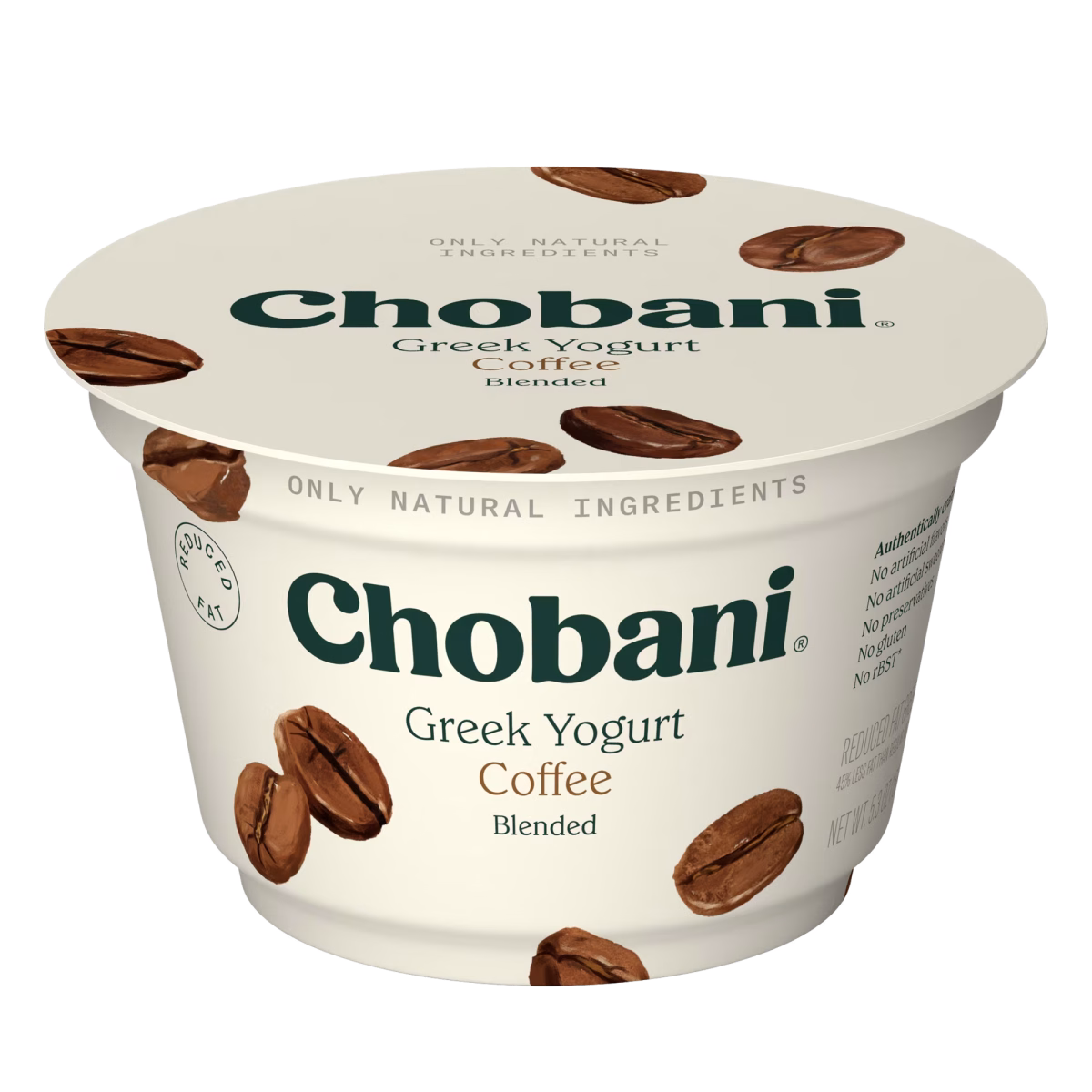 Chobani Low-Fat Greek Yogurt Coffee Blended 5.3 oz Cup